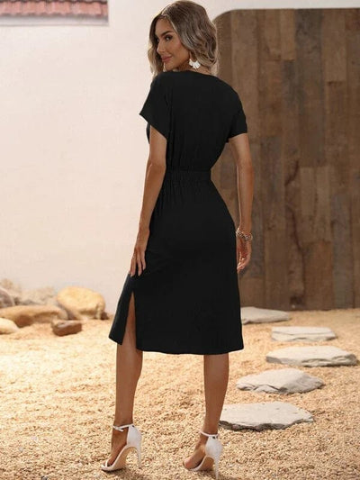Charline｜Sophisticated buttoned dress
