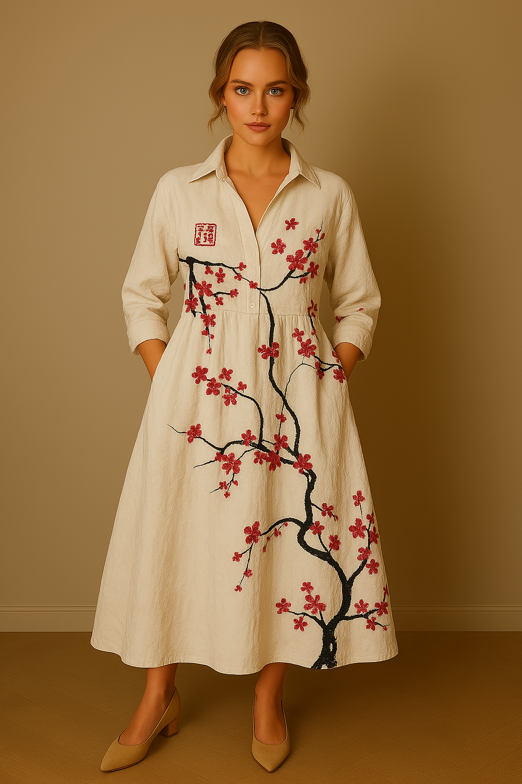 Madeleine｜Elegant Floral Dress for Women