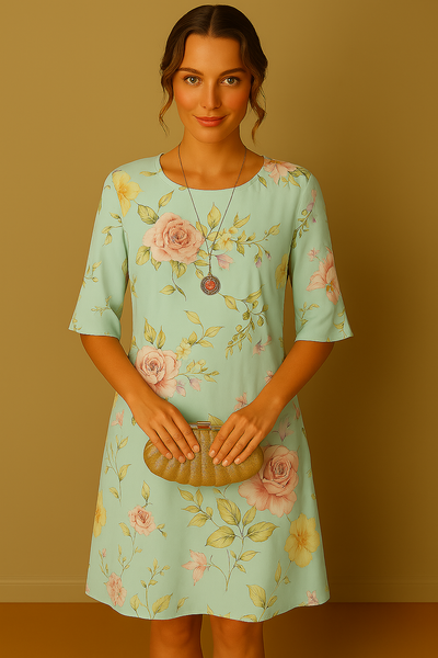 Martha | Elegant Floral Dress