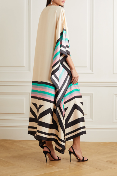 Harrieti - Flowing graphic kaftan dress