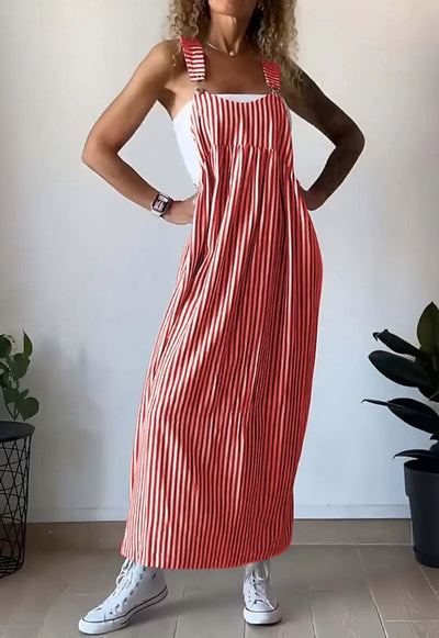 Camille | Casual Striped Jumpsuit Dress