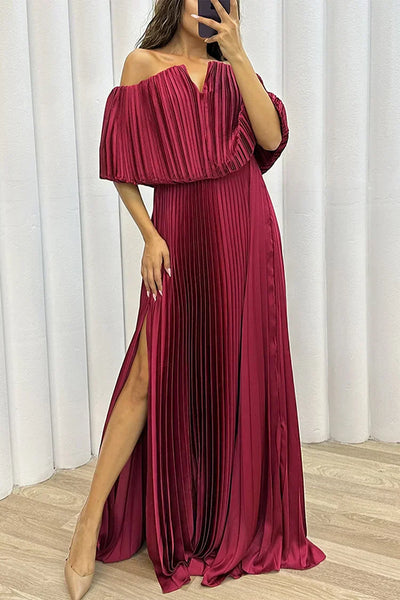 Rory - Elegant Pleated Maxi Dress