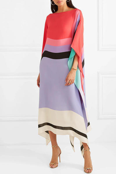 Harrieti - Flowing graphic kaftan dress