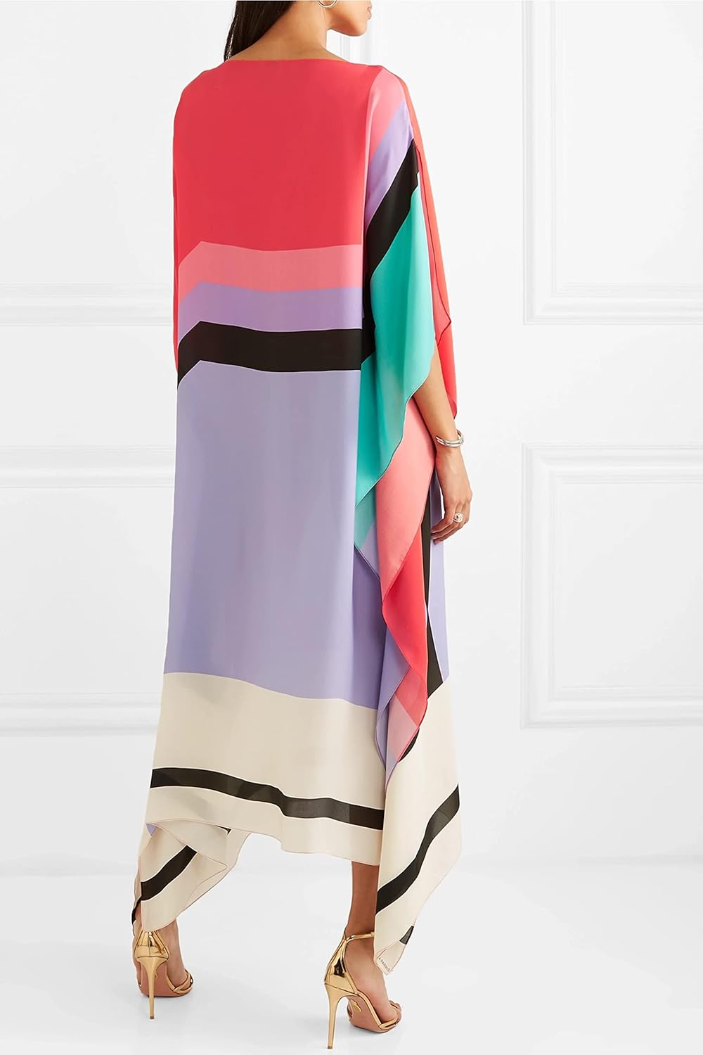 Harrieti - Flowing graphic kaftan dress