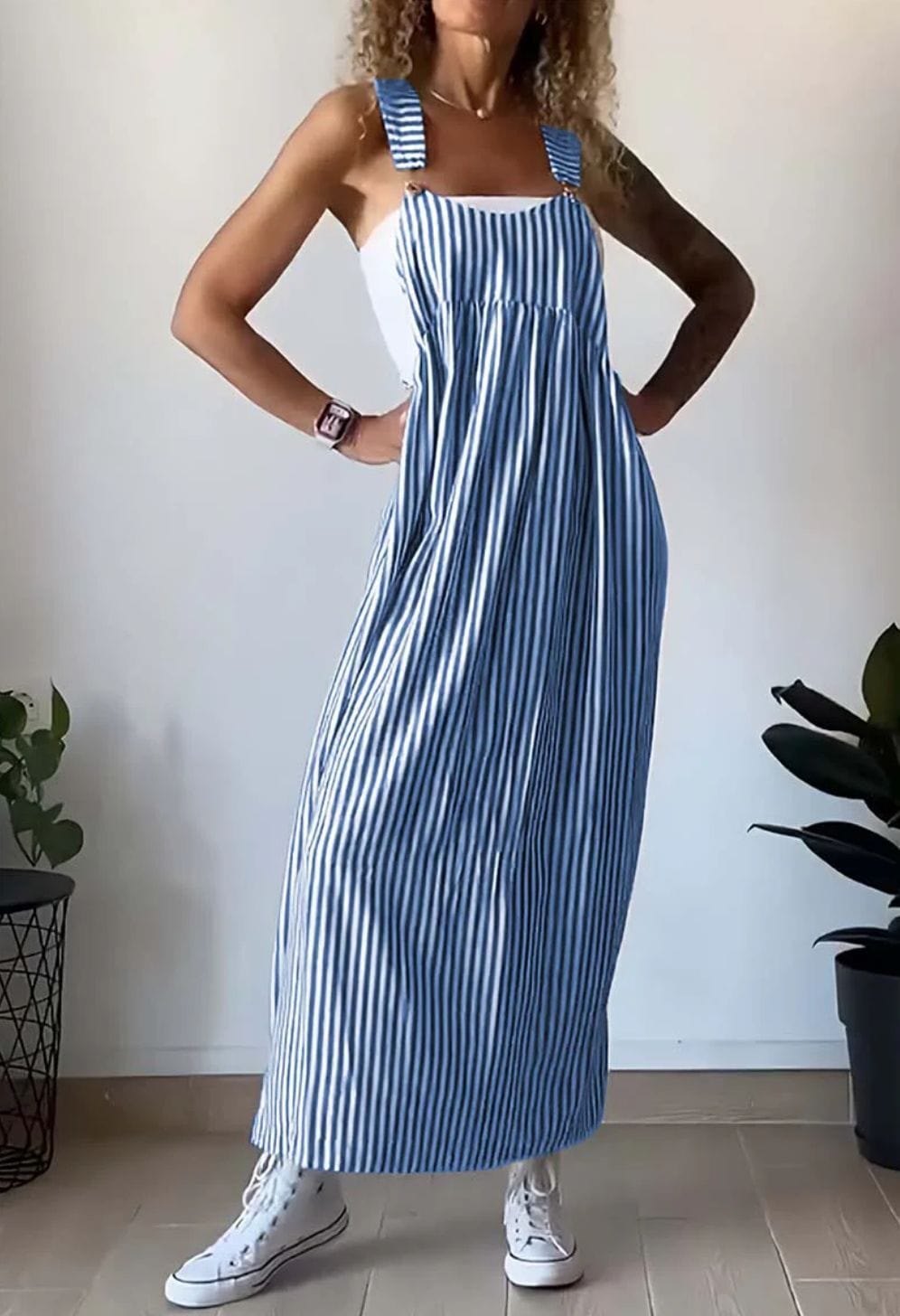Camille | Casual Striped Jumpsuit Dress