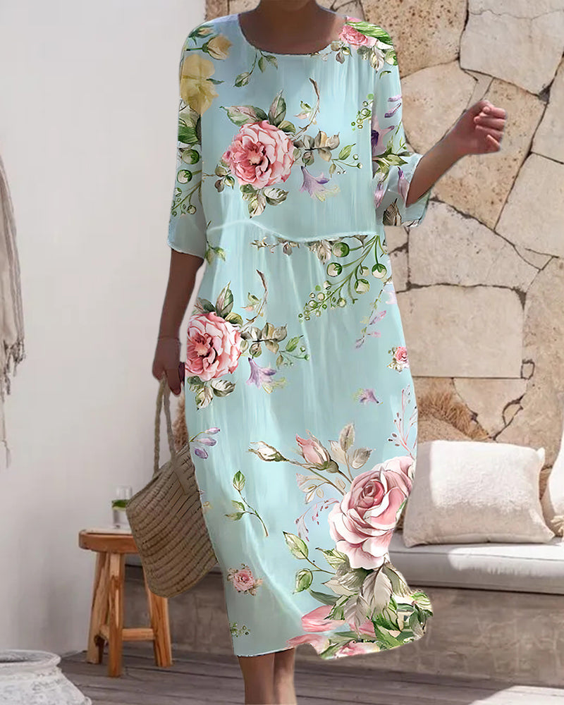 Martha | Elegant Floral Dress
