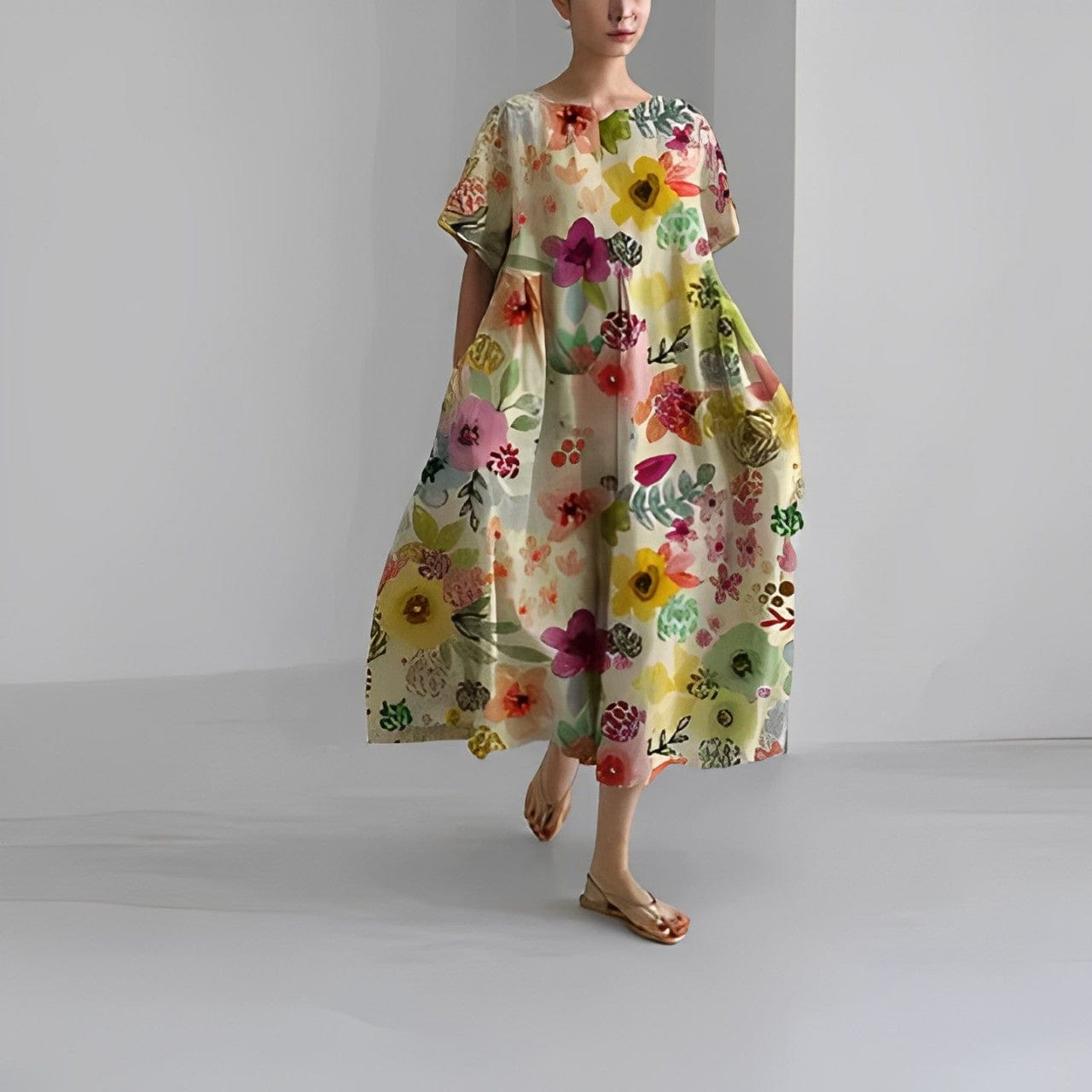 ROSE | COMFORTABLE FLORAL DRESS