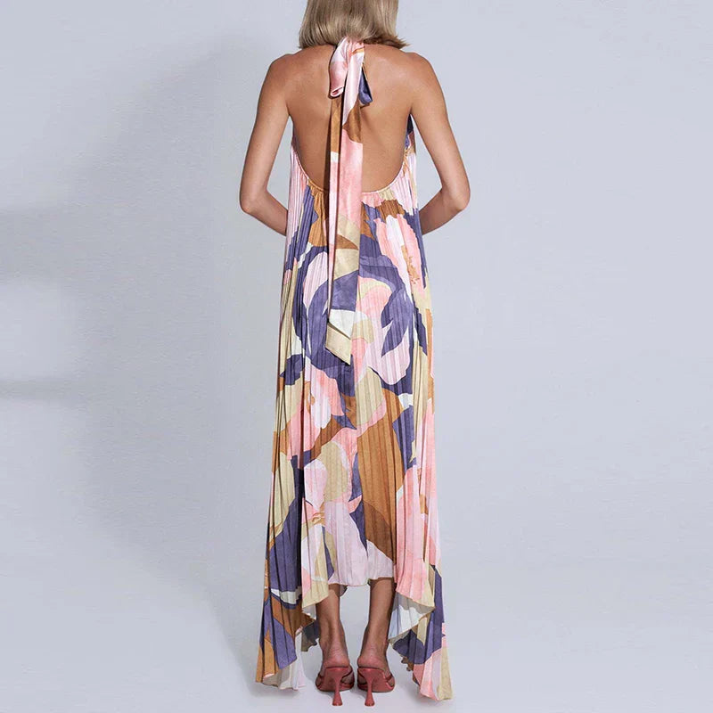 Alondrae - Halter neck maxi dress