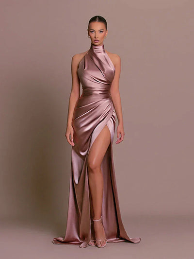 Cleo | Sleek Slit Gown