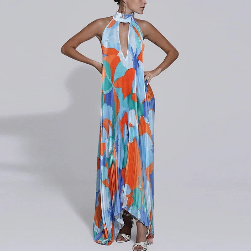 Alondrae - Halter neck maxi dress
