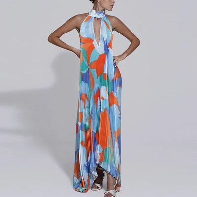 Alondrae - Halter neck maxi dress
