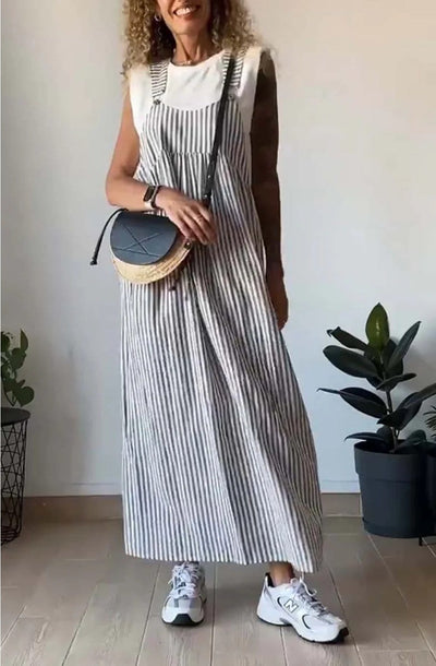 Camille | Casual Striped Jumpsuit Dress