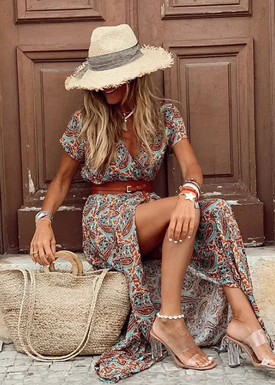 Loretta - Long Bohemian and Elegant Dress