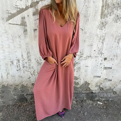 Pearl | Long Boho Dress with Pockets