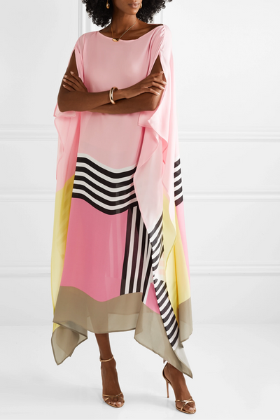 Harrieti - Flowing graphic kaftan dress