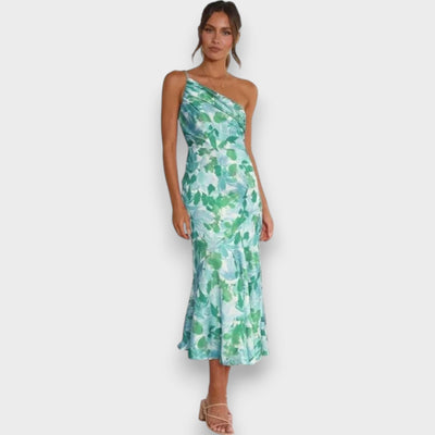 Maisie - One shoulder floral midi dress